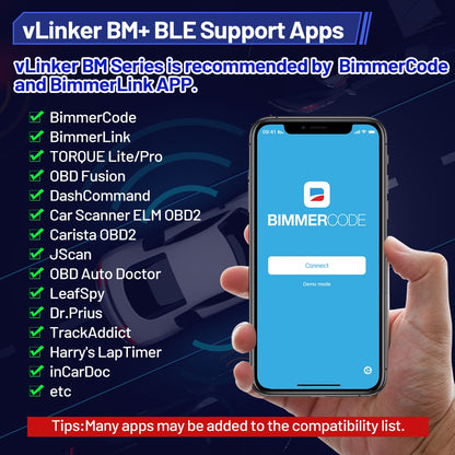 Vgate vLinker BM+ V2.2 ELM327 OBD Scanner Bluetooth 3.0/4.0/wifi OBD2 Car Diagnostic Tools work with Bimmercode ELM 327 For BMW