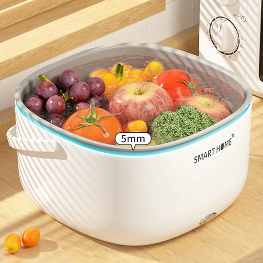 Electric Vegetable And Fruit Washing Machine Food Ultrasonic Washing Bucket Large Capacity Food Grains Purifie Home-appliance