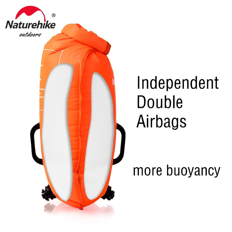 Ultralight Inflatable Swimming Buoy 28L Dry Sack for Swim Drifting and Flotation