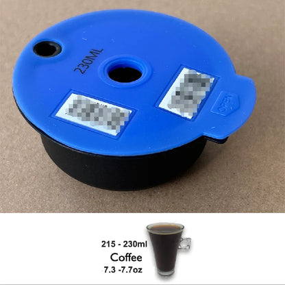 60ML / 180ML Reusable Coffee Capsule Pods for Tassimo Coffee Machine Refillable Filter Maker Pod