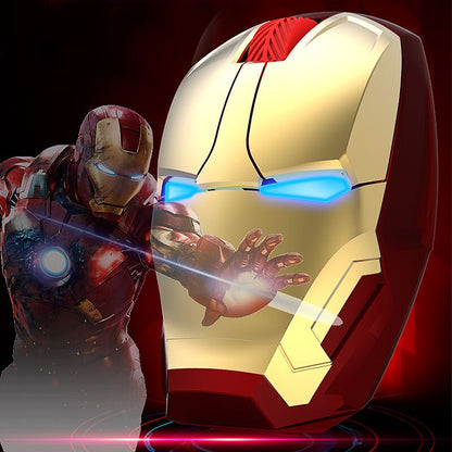 WEYES Wireless mouse for Iron man appearance Creative power saving Notebook computer games  mice The coolest Art