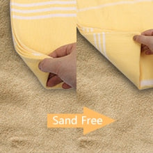 SEMAXE Beach Towel Cotton, Sand Free Quick Dry Soft Absorbent Lightweight Blanket for Bathroom, Beach, Pool, Gym. 74x36inches