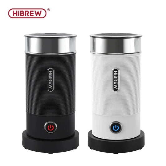 HiBREW Milk Frother Frothing Foamer Chocolate Mixer Cold/Hot Latte Cappuccino fully automatic Milk Warmer Cool Touch M1A