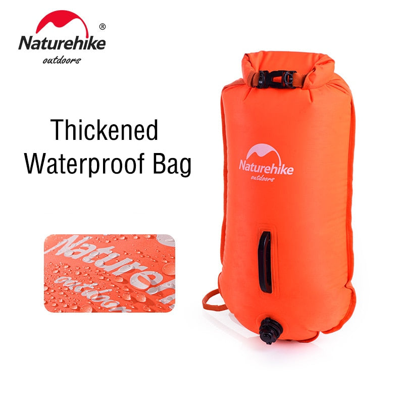 Ultralight Inflatable Swimming Buoy 28L Dry Sack for Swim Drifting and Flotation