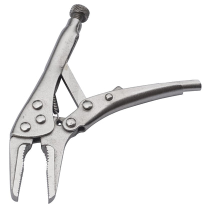 Assorted Locking Welding Clamp Set - Includes 3 Mini Vise Locking Pliers: 4in. Curved Jaw, 5in. Long Nose, and 5in. C Clamp