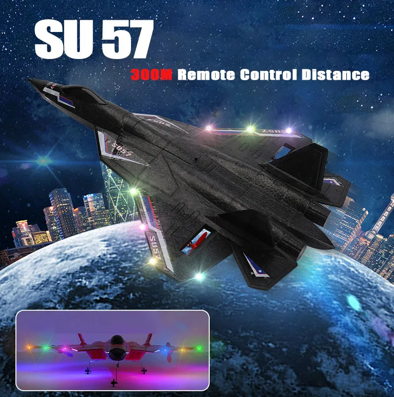 RC SU-35 Fighter Plane: High-Flying 2.4G Radio Control Glider for Kids - Remote Control Foam Aircraft for Adventurous Play