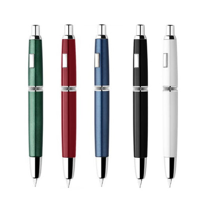 New MAJOHN A1 Press Fountain Pen Retractable Extra Fine Nib 0.4mm Metal Matte Black Ink Pen with Converter for Writing