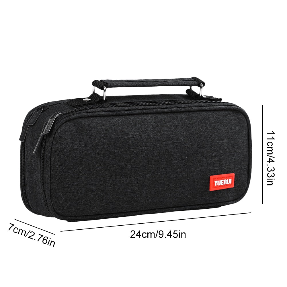 Large Capacity Pencil Case Scratch-proof Spacious Canvas Stationery Storage Bag School Box Pencils Pouch Organizer Students Gift