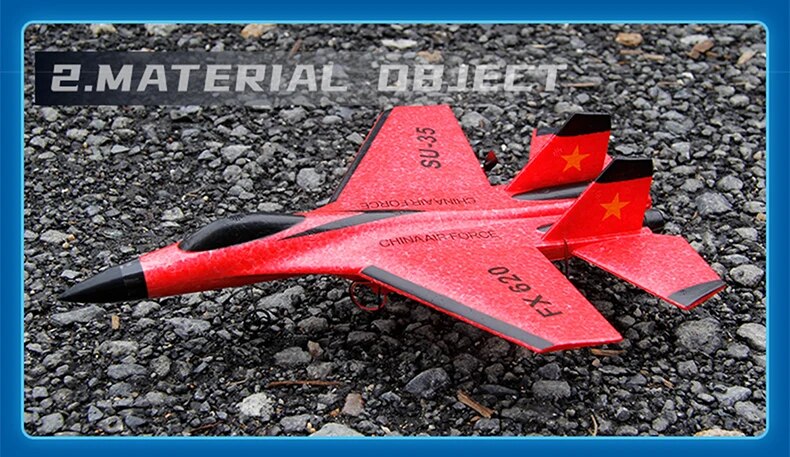 RC SU-35 Fighter Plane: High-Flying 2.4G Radio Control Glider for Kids - Remote Control Foam Aircraft for Adventurous Play