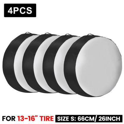 1/2/4pcs Universal Car Spare Tire Covers Case Tires Storage Bags Auto Wheel Tires Storage Bags Tyre Waterproof Polyester Bag