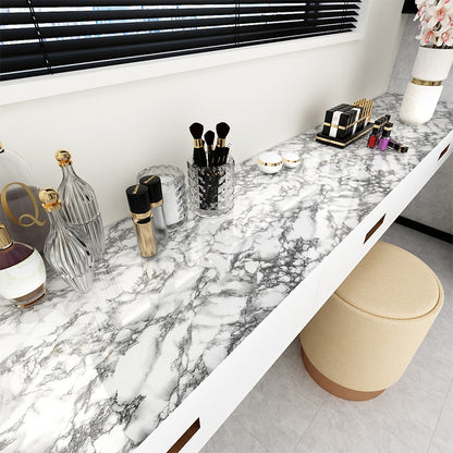 Marble-Inspired Kitchen Wallpaper: Self-Adhesive, Waterproof, Oil-Proof Wall Stickers for Bathroom and Countertop Home Improvement