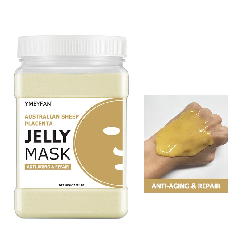 500G Jelly Mask Powder Skin Care Peel Off Hydrojelly Facial Masks Hyaluronic Acid Collagen Moisturizing Firming Cleansing