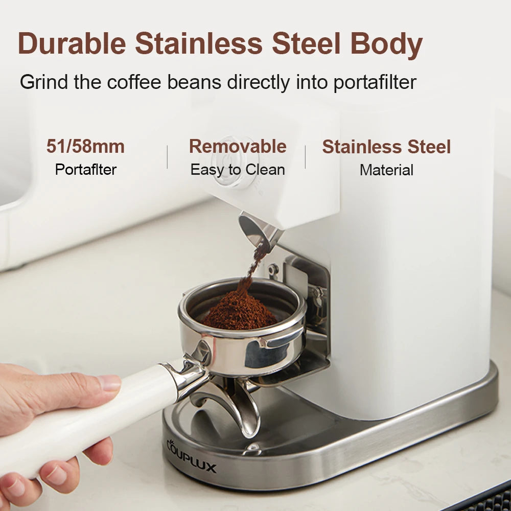 Petrus Coffee Grinder With Portafilter Hoder With 24 Precise Grind Settings Espresso Drip Percolator French Press