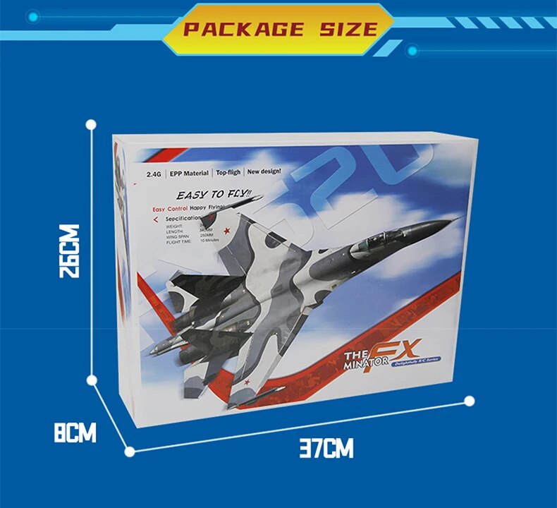 RC SU-35 Fighter Plane: High-Flying 2.4G Radio Control Glider for Kids - Remote Control Foam Aircraft for Adventurous Play