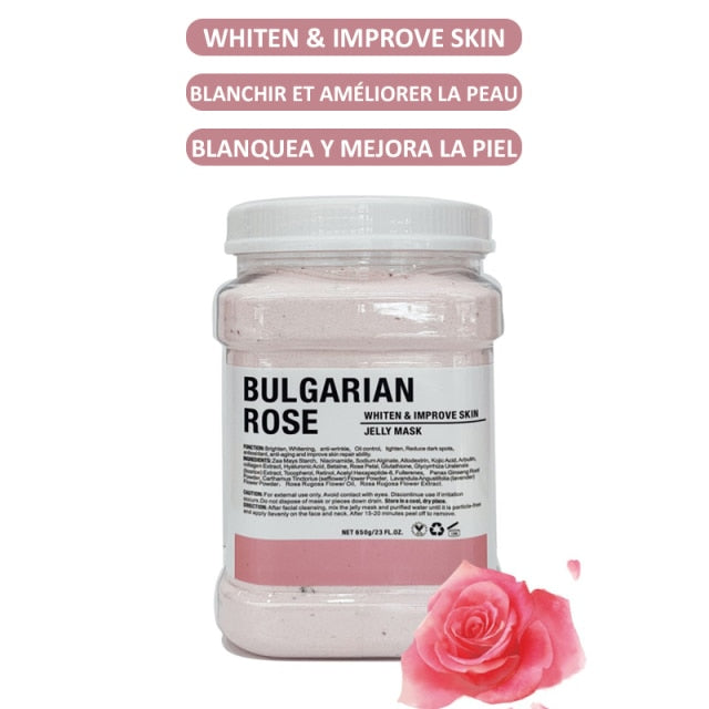 650G Jelly Face Mask Powder Facial DIY Hydrojelly Masks Peel Off Professional Facials Skin Care Product Collagen Rose