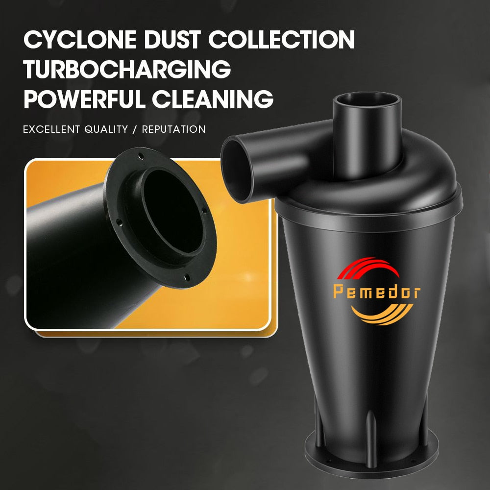 Cyclone Dust Collector Separator for Shop Vac, Dust Powder Filter for Vacuums, Dust Extractor Accessories for Woodworking