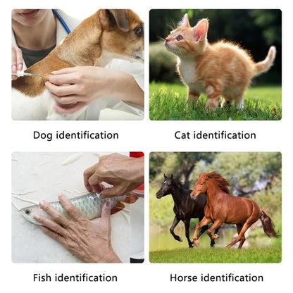 Pet RFID ID Reader Card ID Reader 125kHz 134kHz ISO 11784 11785 FDX-B ID64 Rechargeable Animal Chip ID Scanner Microchip Scanner