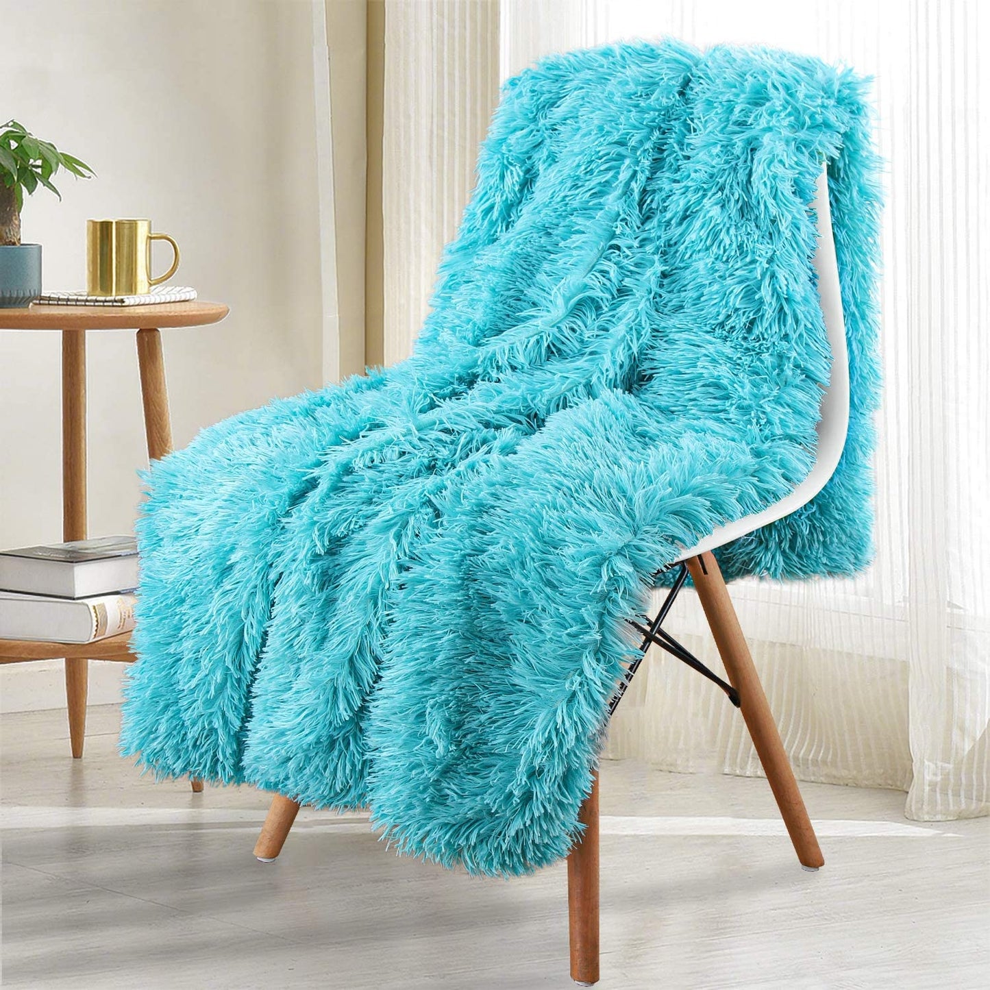 Cozy Double Layer Plush Winter Throw Blanket for Home Bedspread, Sofa Cover, Chair Towel, and Bed Decoration - Warm Lamb Bed Blankets and Throws