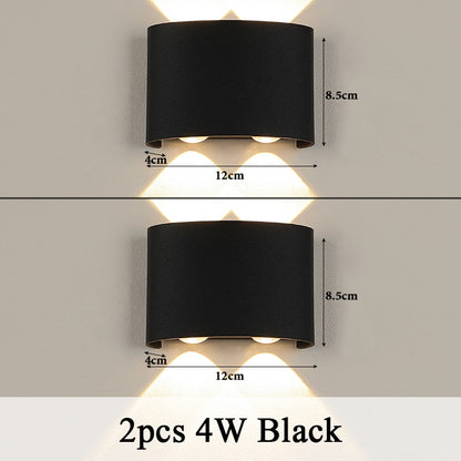 Contemporary LED Cube Wall Lamp: Waterproof IP65, Ideal for Bathroom and Outdoor Lighting, Available in 4W, 6W, and 8W, Suitable for 110V and 220V Power Supply