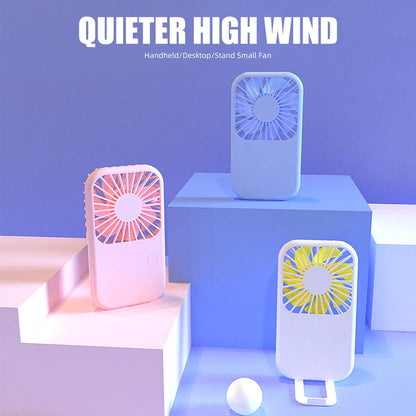 Handheld fan Outdoor portable mini fan Student portable desktop mute USB fan