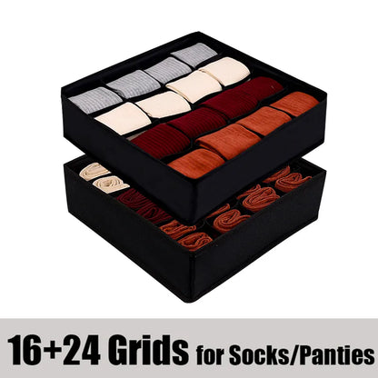 Sock and Underwear Storage Set: Keep Your Wardrobe Tidy with Organizer Boxes for Socks, Bras, and More
