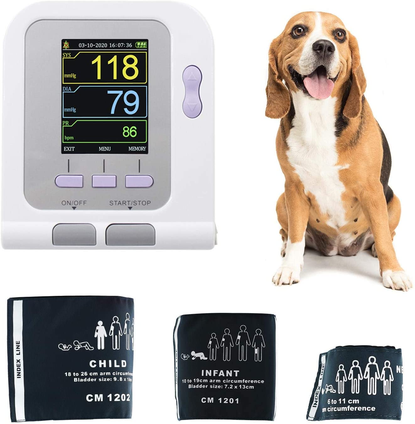 Revolutionize Veterinary Care: CONTEC08A-VET Automatic Blood Pressure Monitor with PC Software Integration