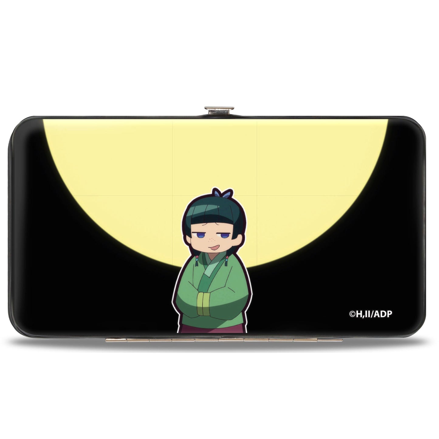 Hinged Wallet - THE APOTHECARY DIARIES Thinking Maomao and Chibi Poses Black/Green