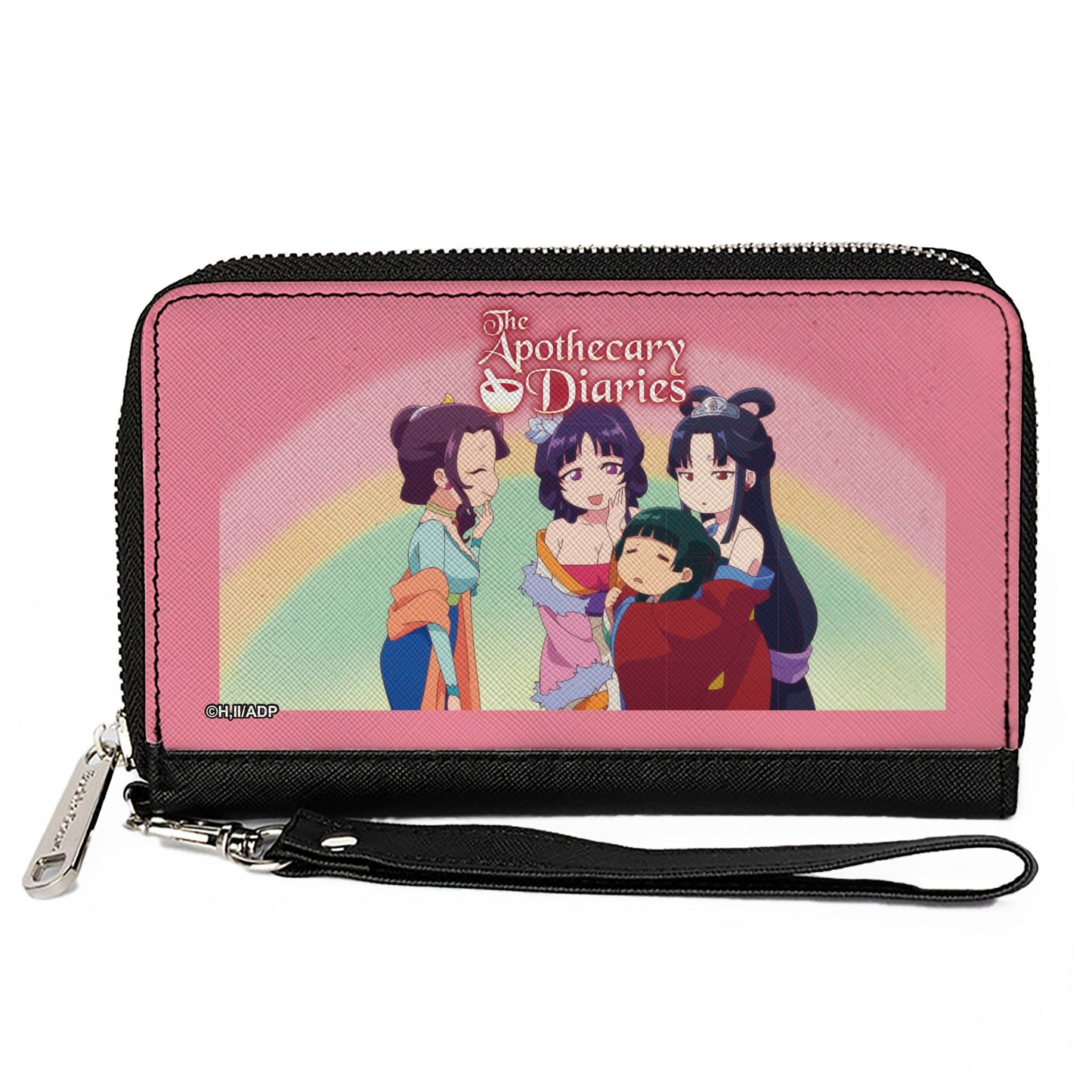 PU Zip Around Wallet Rectangle - THE APOTHECARY DIARIES Chibi Maomao and Big Sisters Scene Multi Color