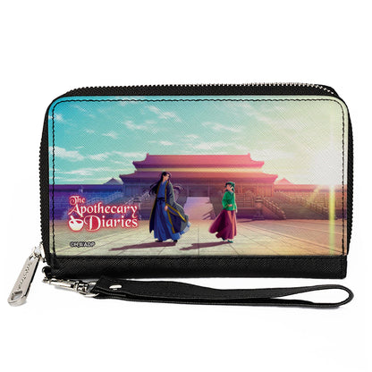 PU Zip Around Wallet Rectangle - THE APOTHECARY DIARIES Jinshi and Maomao Walking Away Scene