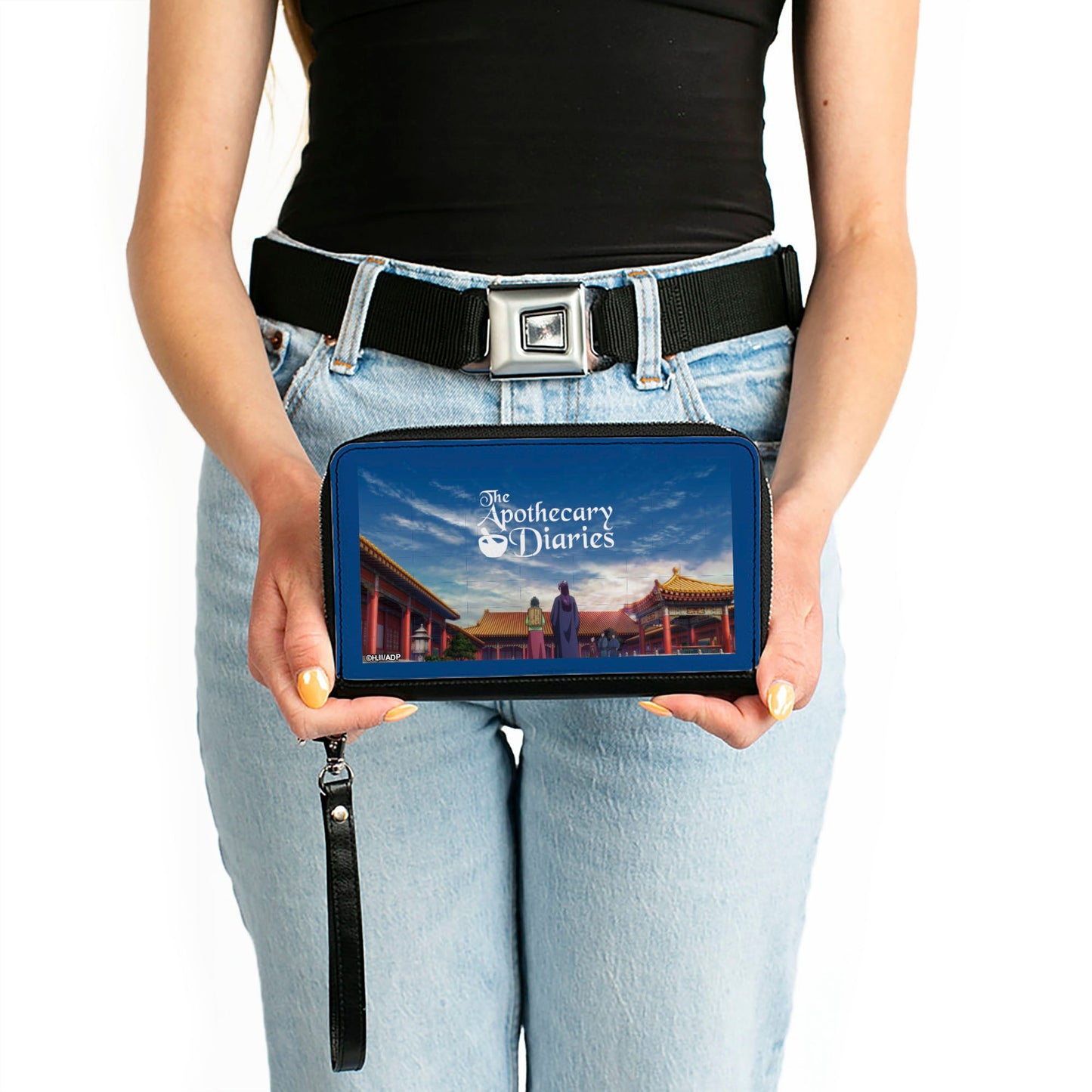 PU Zip Around Wallet Rectangle - THE APOTHECARY DIARIES Maomao and Jinshi Imperial Palace Scene