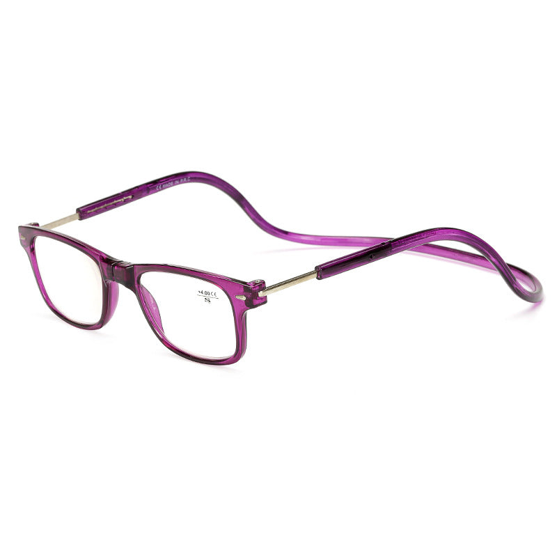 Hanging Neck Reading Glasses Strong Magnetic Suction Stone HD Portable