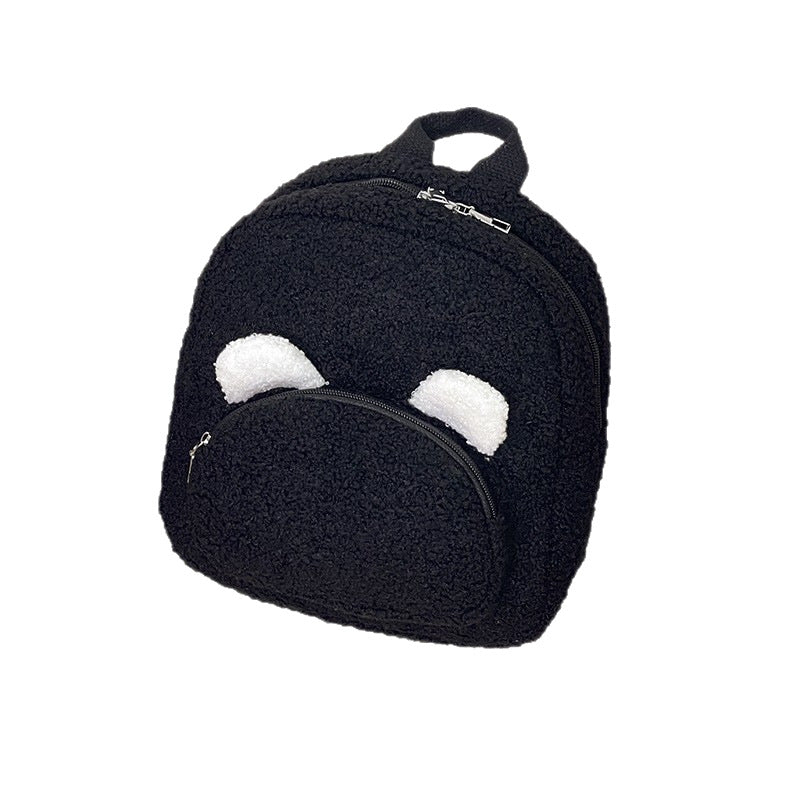 Lightweight New Heart-Shaped Plush Kindergarten Backpack