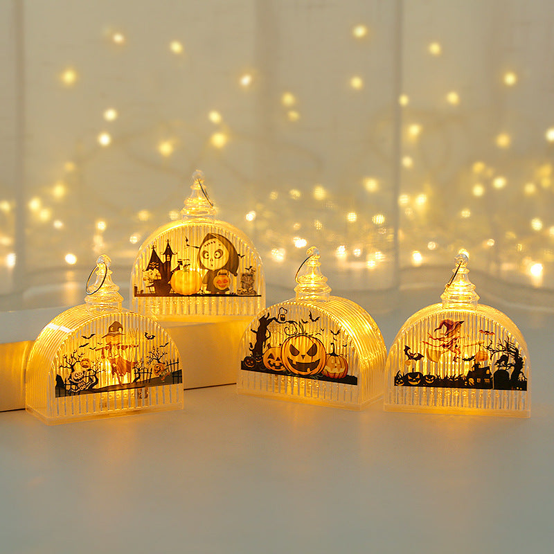 Halloween Pumpkin Light Children's Portable Halloween Halloween Decoration Ornaments Luminous Props Party Ornaments