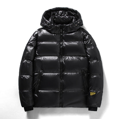 Black Gold Short Winter Coat For Men And Women