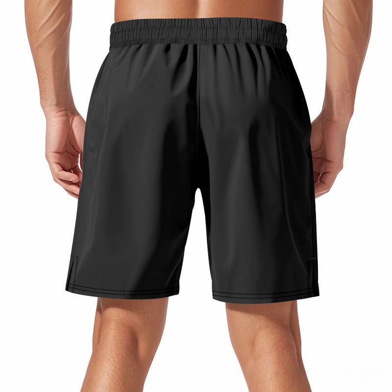 American Cross-border Men's Micro-elastic Loose Night Running Luminous Functional Quick-drying Beach Sports Plus Size Casual Shorts For Men