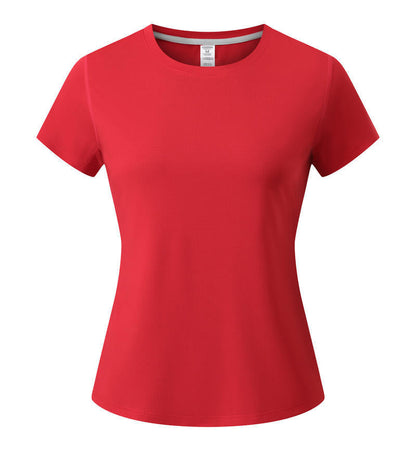 Quick-drying Crewneck T-shirt Summer Short-sleeve Work Uniform