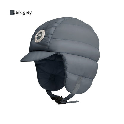 Down Plush Windproof Waterproof Winter Hat