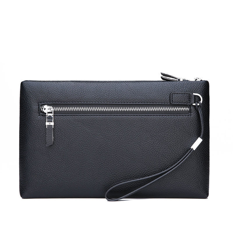 Mens Stylish Soft-leather Casual Large-capacity Clutch Bag