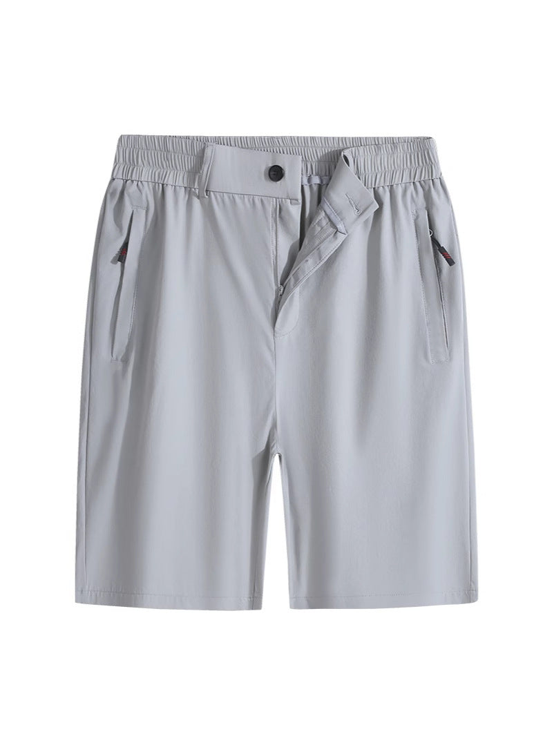 Summer New Arrival Pants Men's Real Ice Silk Nylon Shorts Open Access Control Casual Pants Quick-drying Breathable Pants Plus Size