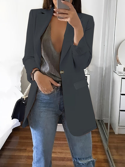 New Stylish Casual Slim-fit Lapel Blazer For Women