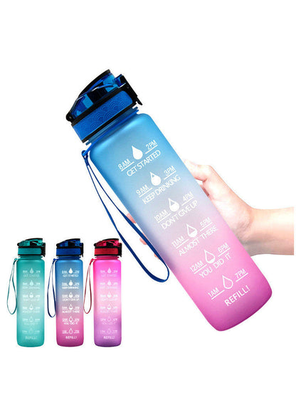1000ml Transparent Kawaii Water Bottle with Infuser