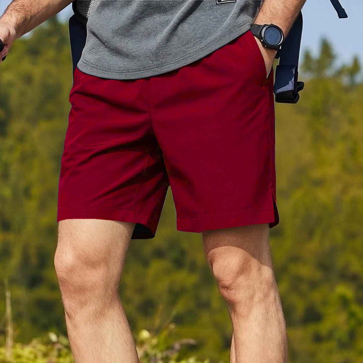 Plus-Size Summer Thin Cool Sweat-Absorbent Quick-Dry Shorts, Casual Outdoor Sports Versatile Shorts For Big And Tall Individuals