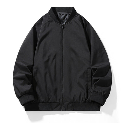 Mens Baseball Jacket With A Stand-up Collar