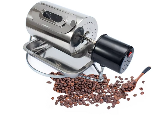 DMWD 110V/220V Coffee Beans Roaster Stainless Steel Cafe Bean Roasting Machine Baking Fry Peanut Grain Nuts Dryer EU US UK Plug