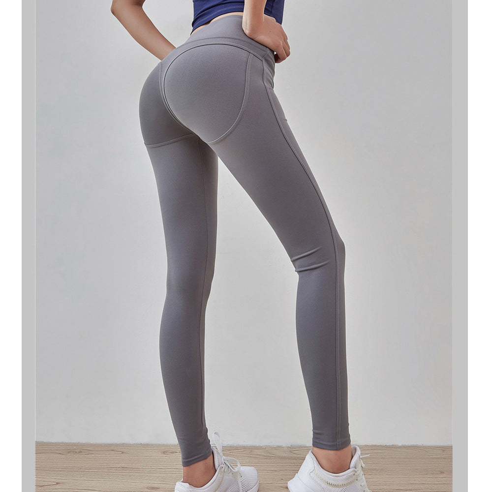 High Waist Hip-lifting Tight Yoga Pants Running Training Elastic Quick-drying Fitness Pants Sports Quick-drying Breathable Yoga Pants