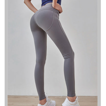 High Waist Hip-lifting Tight Yoga Pants Running Training Elastic Quick-drying Fitness Pants Sports Quick-drying Breathable Yoga Pants