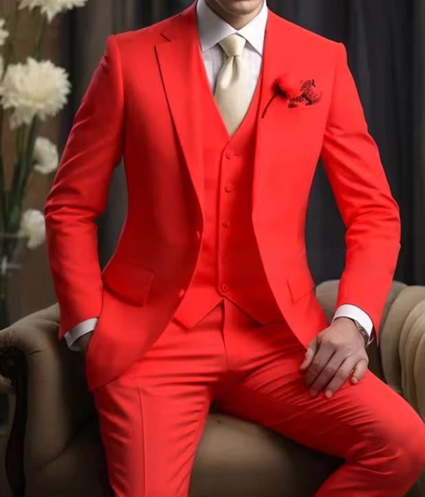 Elegant Business Banquet Suit Set For Men