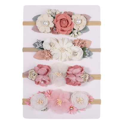 Nylon Fine Hair Band Girls' Headdress Flower