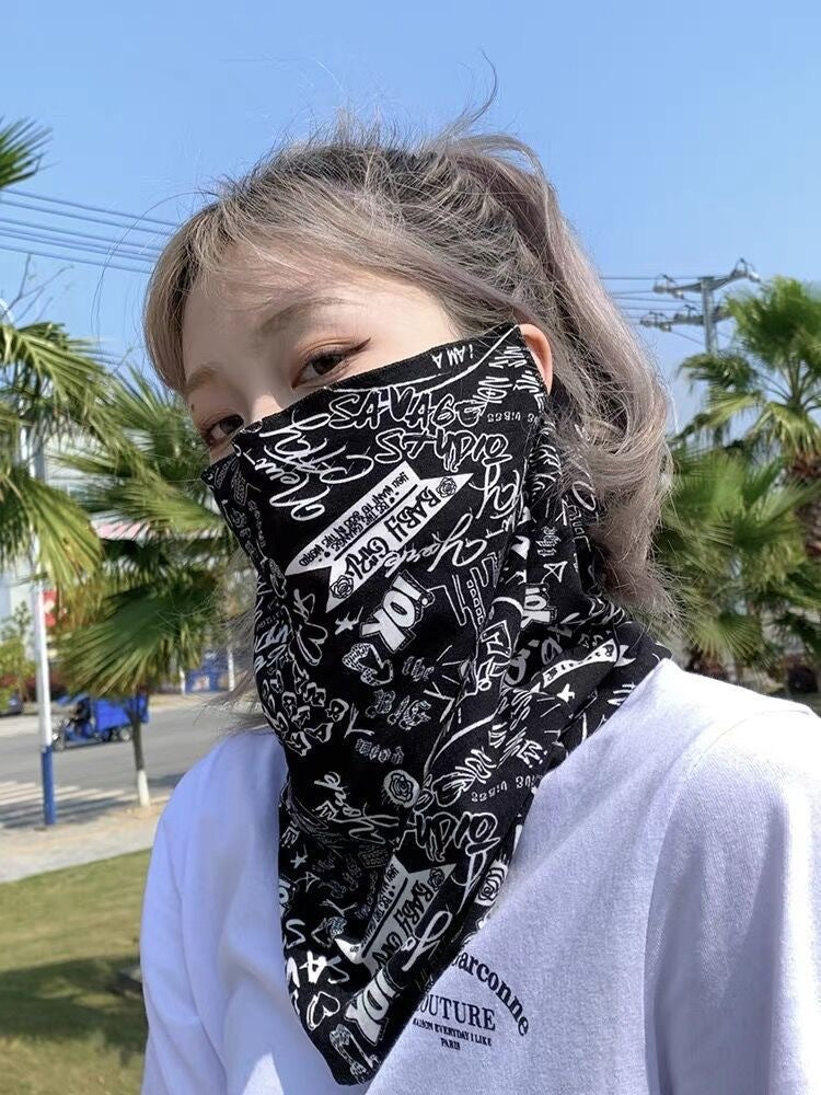 Sun-protective Face Mask Ice Silk Ear-loop Style Neck Gaiter