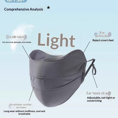 Womens Sun-Protective Mask UV-Protective Face Mask